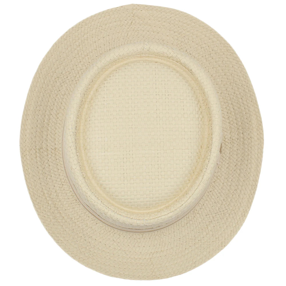 Chapéu Masculino de Palha Fedora Premium