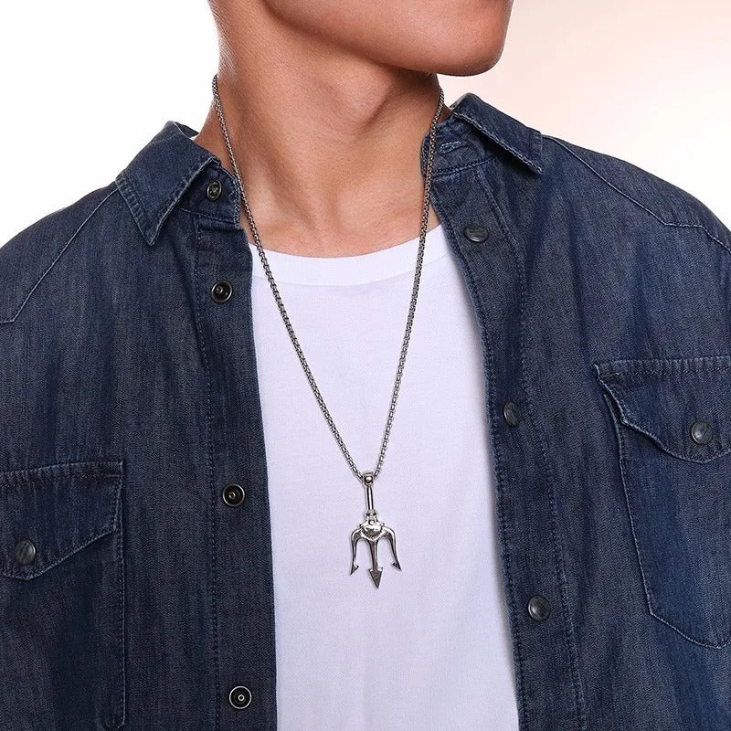 colar masculino, colar masculino aço inoxidável, colar masculino prata, colar masculino com pingente, colar masculino estilo viking, colar masculino moderno, colar masculino hip hop, colar masculino couro, colar masculino casual, colar masculino luxo,