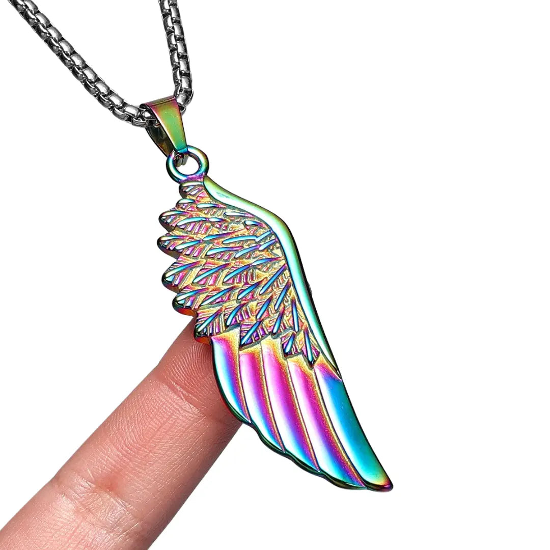 Colar Masculino em Aço Inox Angel Wings