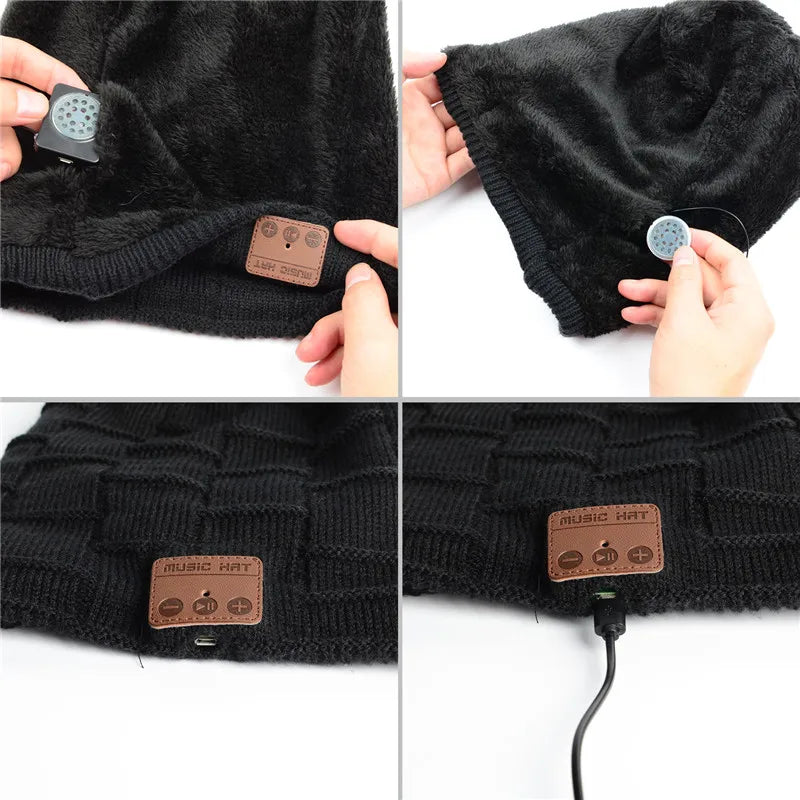 Gorro Masculino com Bluetooth Embutido