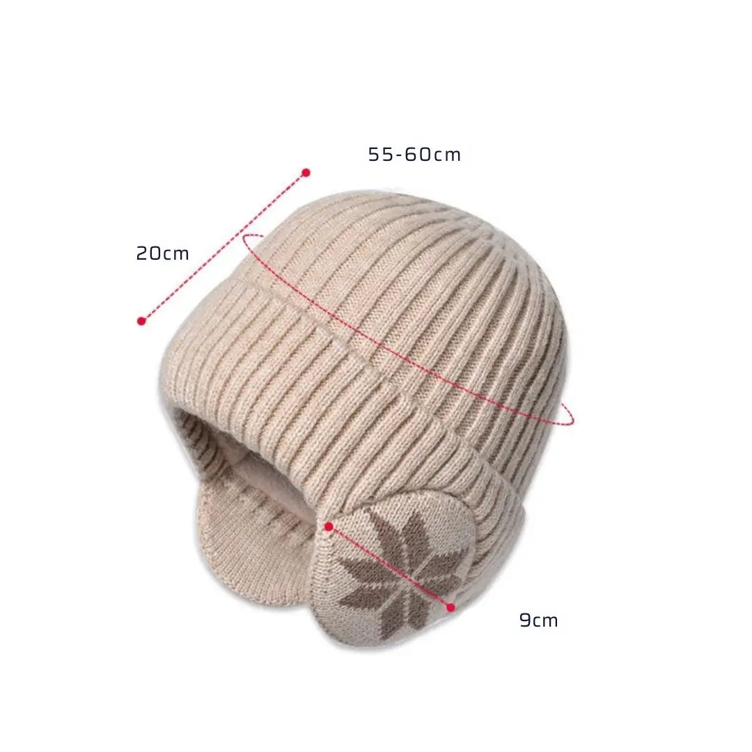 Gorro Unissex Tricotado Quentinho Snowflake