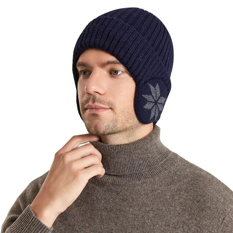 Gorro Unissex Tricotado Quentinho Snowflake