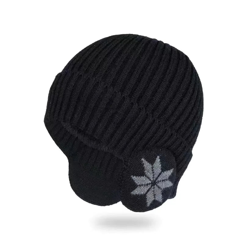 Gorro Unissex Tricotado Quentinho Snowflake