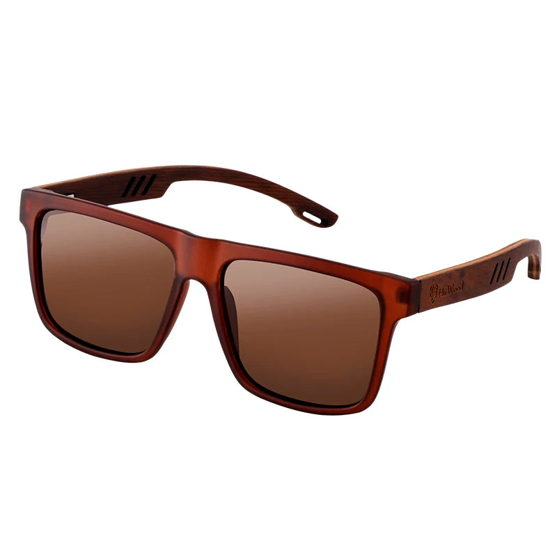 Óculos de Sol de Policarbonato Masculino Marrom - Orion
