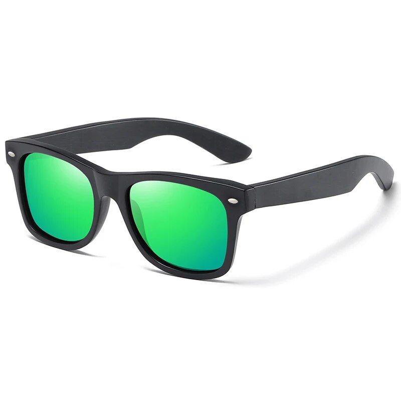 Óculos de Sol Haste Madeira Masculino Verde - Orion