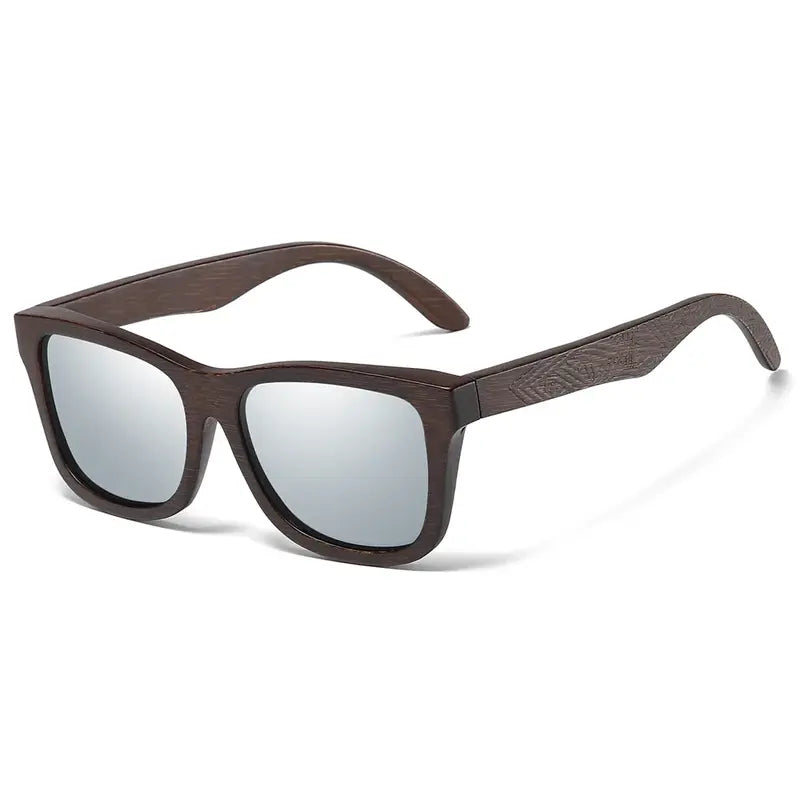 Óculos de Sol Haste Madeira Masculino Prata - Orion