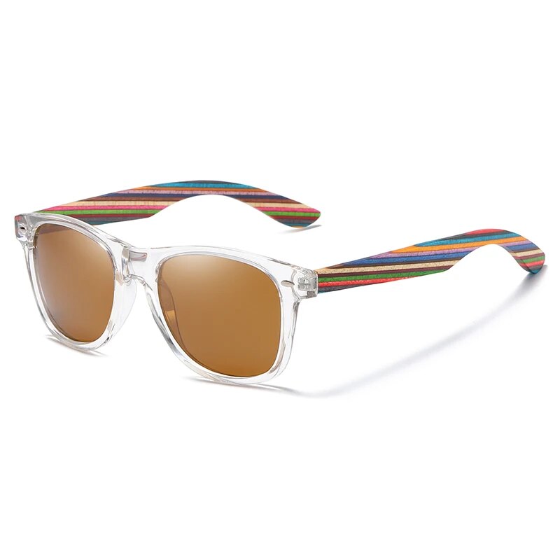 Óculos de Sol Haste Madeira Masculino Marrom - Orion