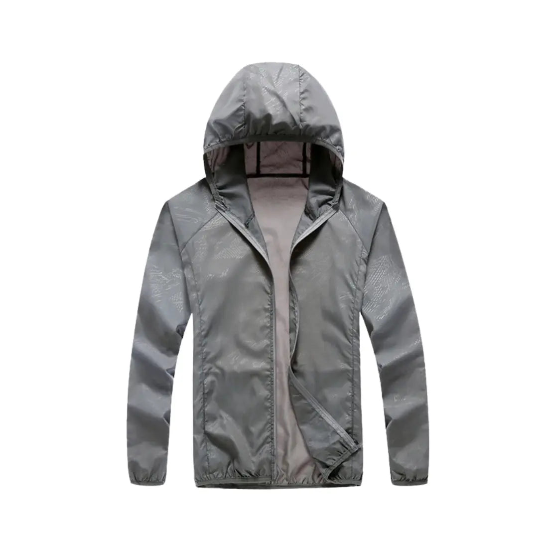Jaqueta Masculina Corta Vento Impermeável com Zíper e Bolso
