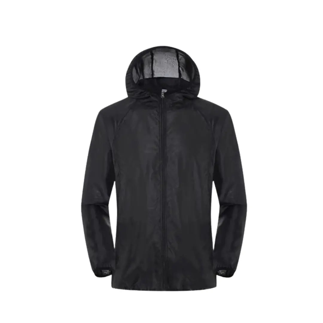 Jaqueta Masculina Corta Vento Impermeável com Zíper e Bolso
