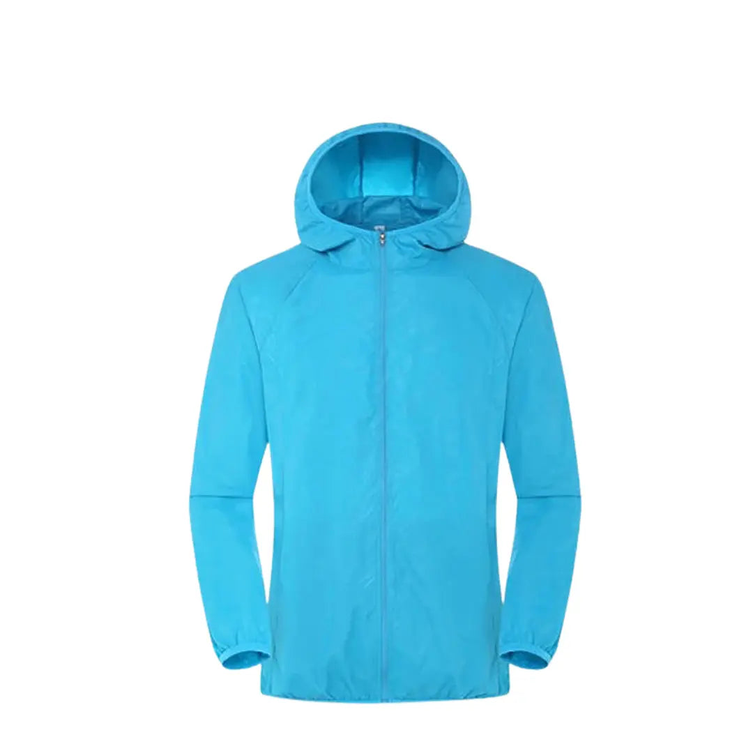 Jaqueta Masculina Corta Vento Impermeável com Zíper e Bolso