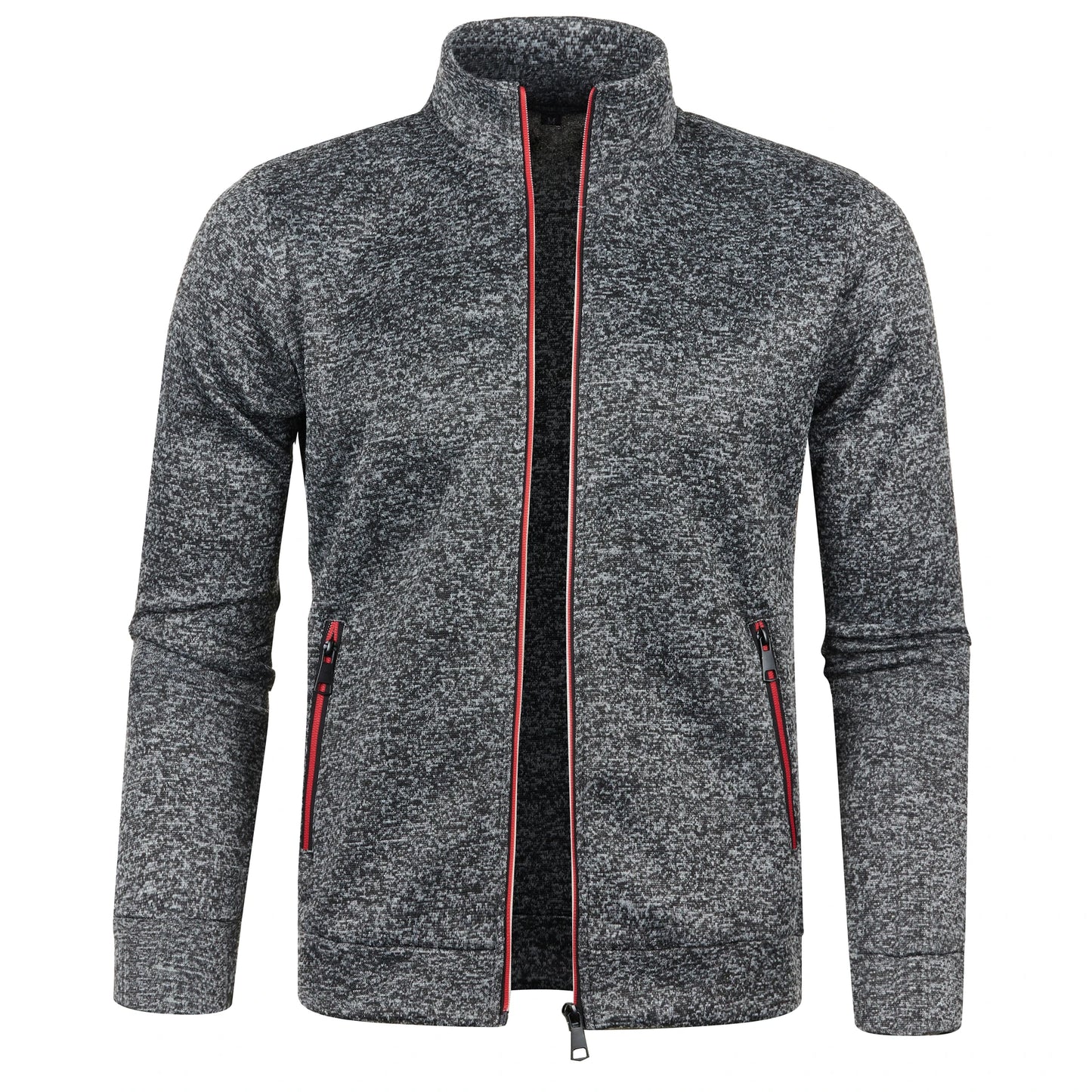 Jaqueta Masculina Estilo Cardigan com Zíper Jack