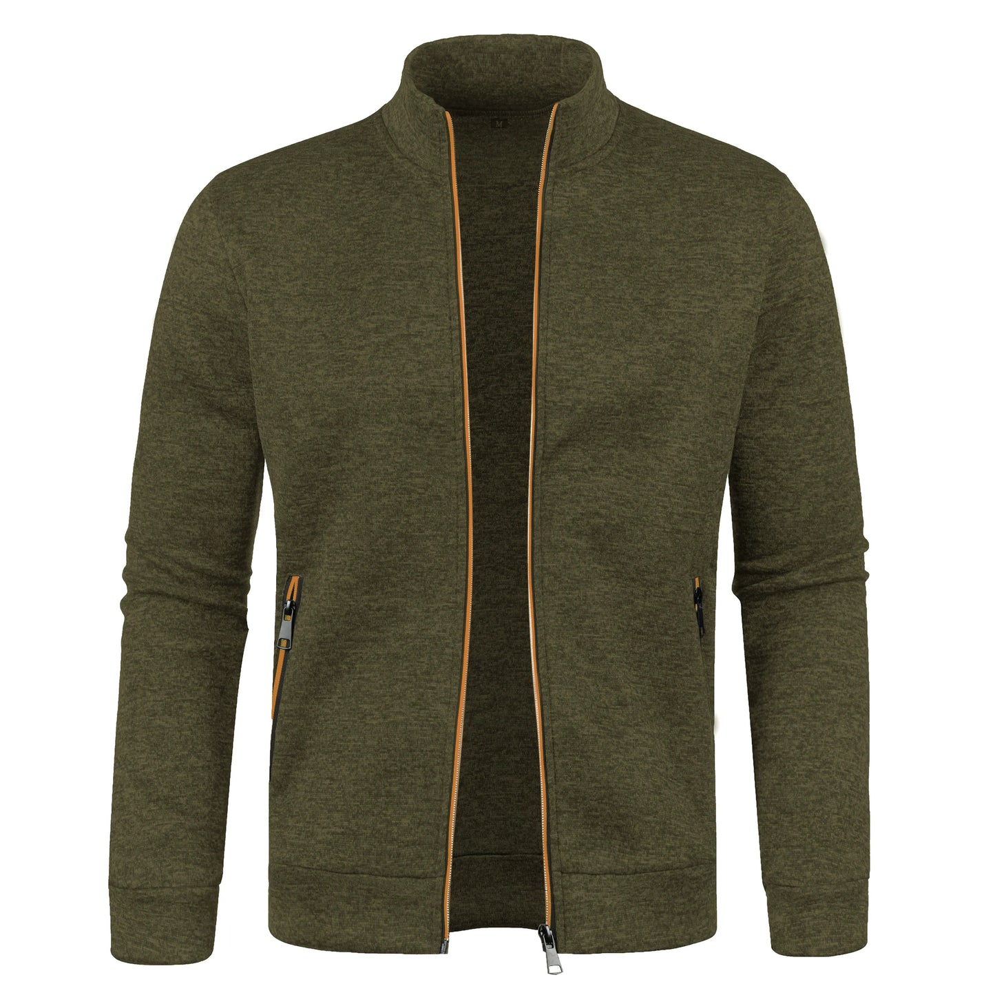 Jaqueta Masculina Estilo Cardigan com Zíper Jack