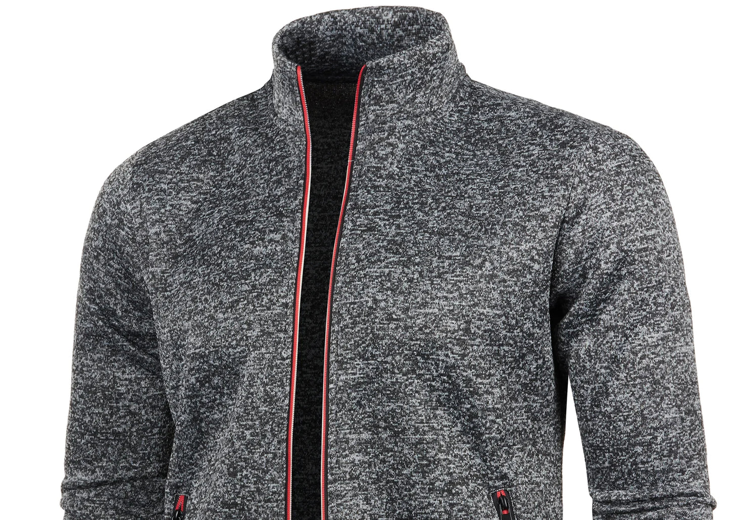 Jaqueta Masculina Estilo Cardigan com Zíper Jack