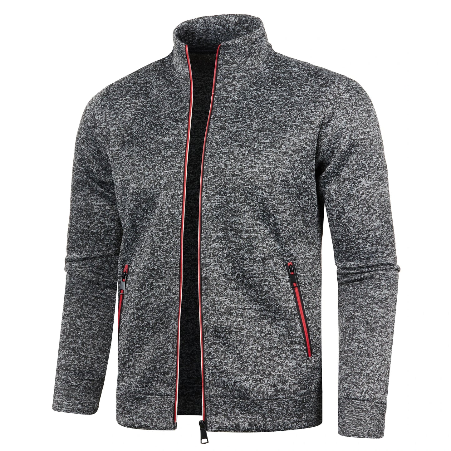 Jaqueta Masculina Estilo Cardigan com Zíper Jack