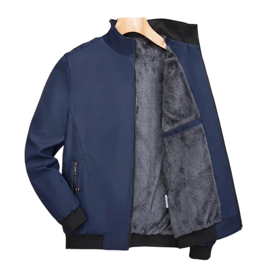Jaqueta Masculina Forada Bomber com Ziper Prometheus