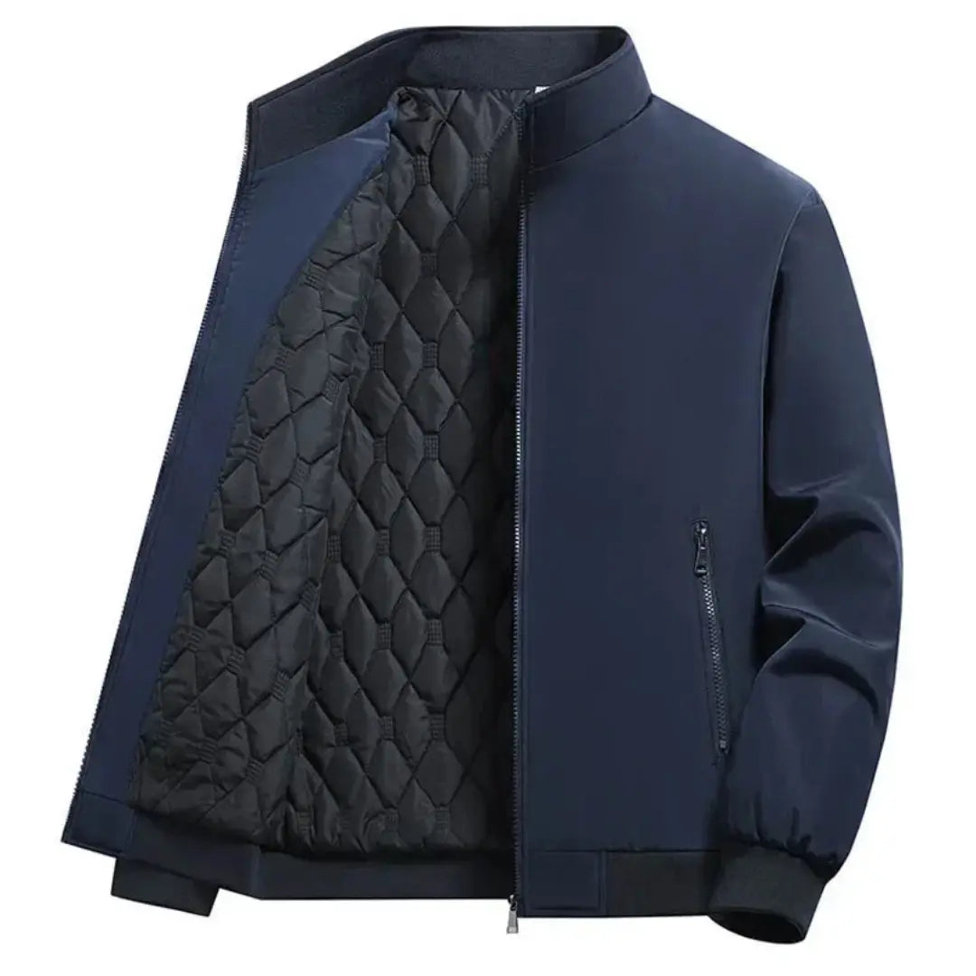 Jaqueta Masculina Impermeável Forrada com Zíper Winter