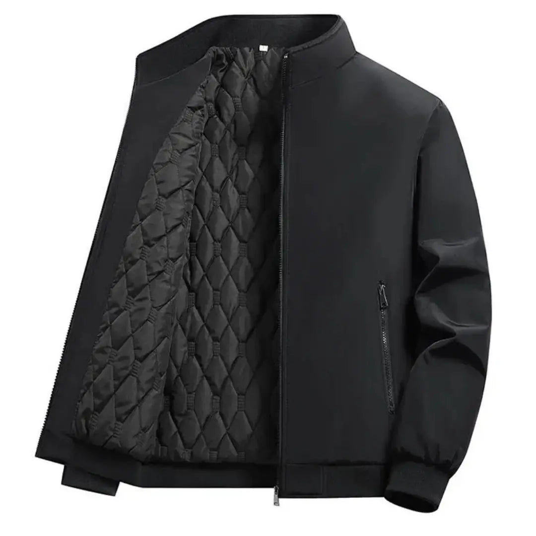 Jaqueta Masculina Impermeável Forrada com Zíper Winter