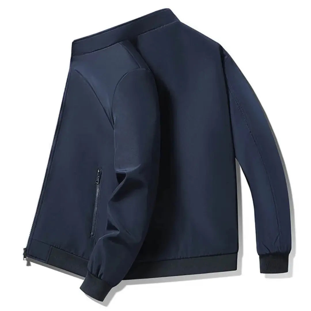 Jaqueta Masculina Impermeável Forrada com Zíper Winter