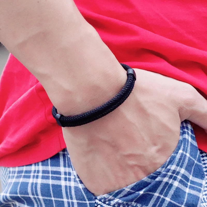 Kit de Pulseiras Masculinas em Paracord Nikos (3 Peças)