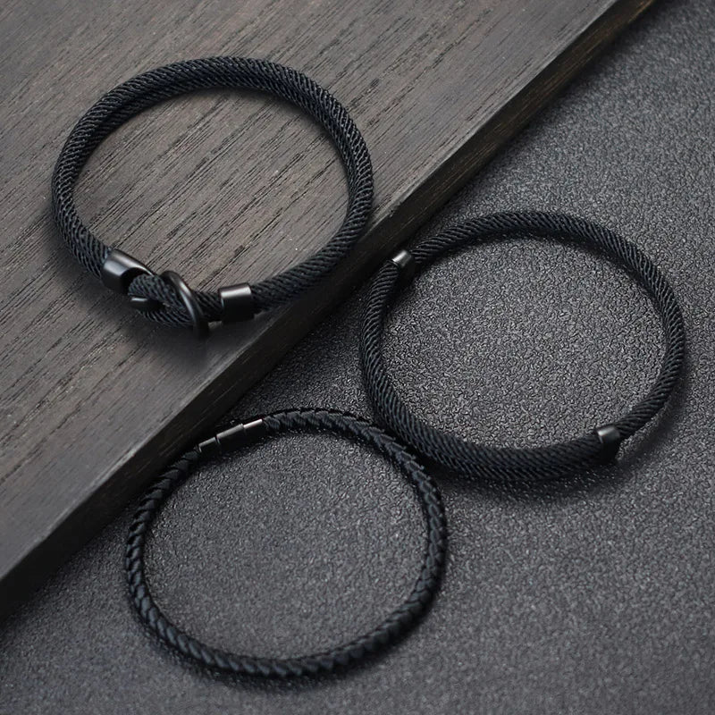 Kit de Pulseiras Masculinas em Paracord Nikos (3 Peças)