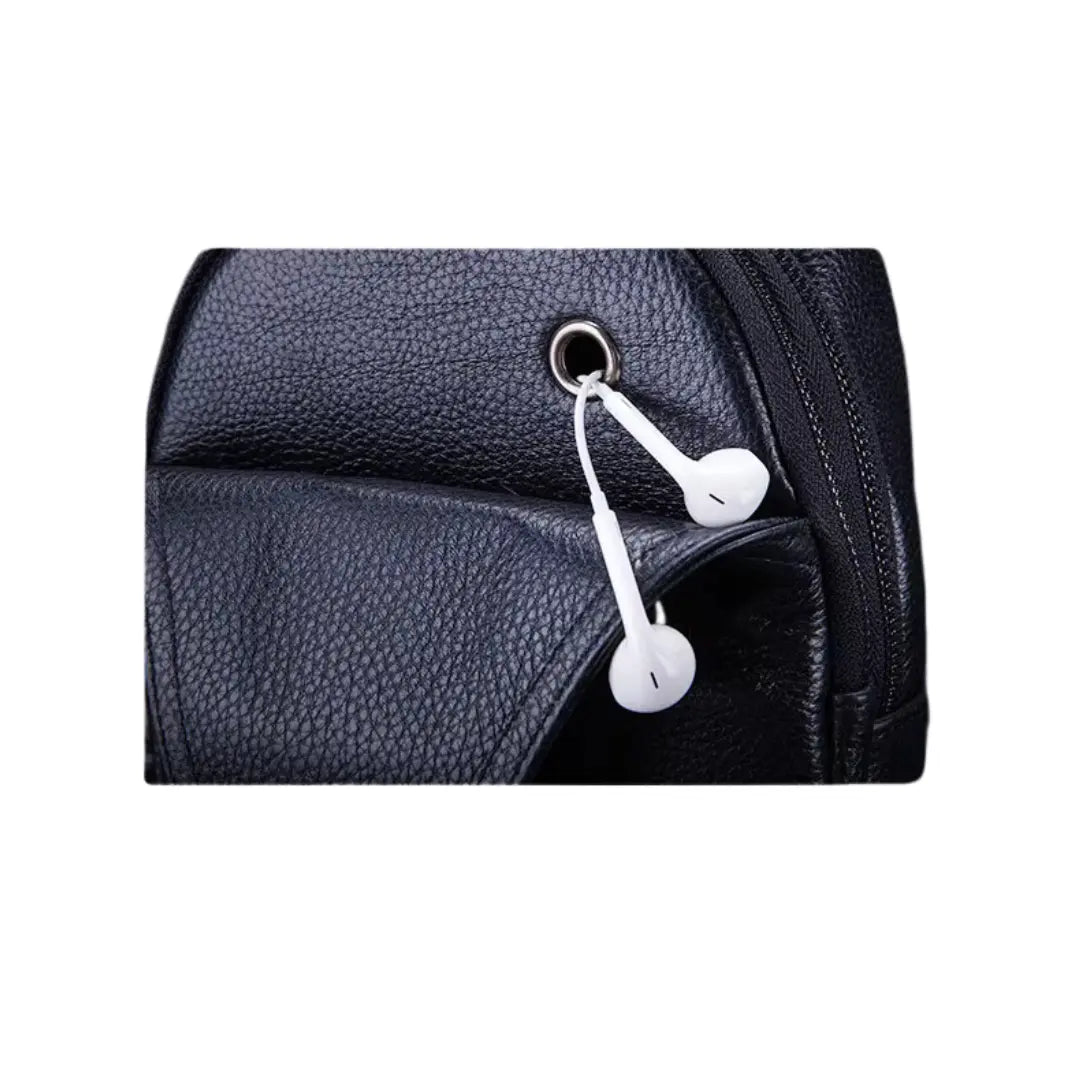 Mochila Transversal Masculina de Couro Scorpio