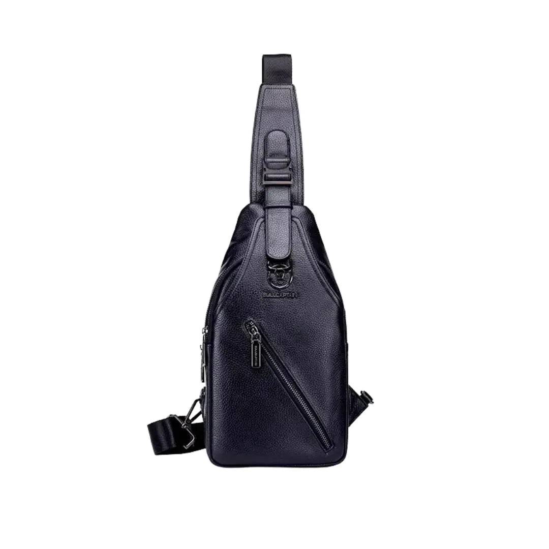 Mochila Transversal Masculina de Couro Scorpio