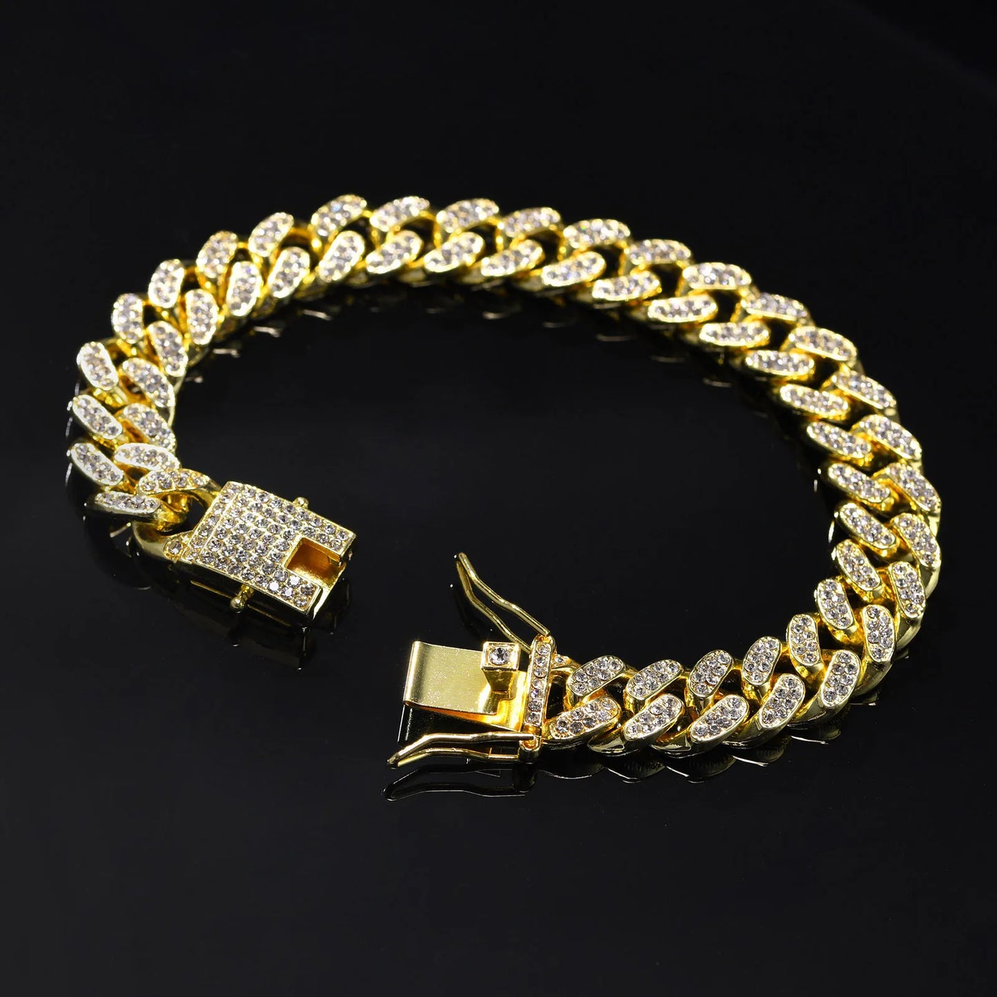 Pulseira Masculina em Aço e Zircônia Cuban