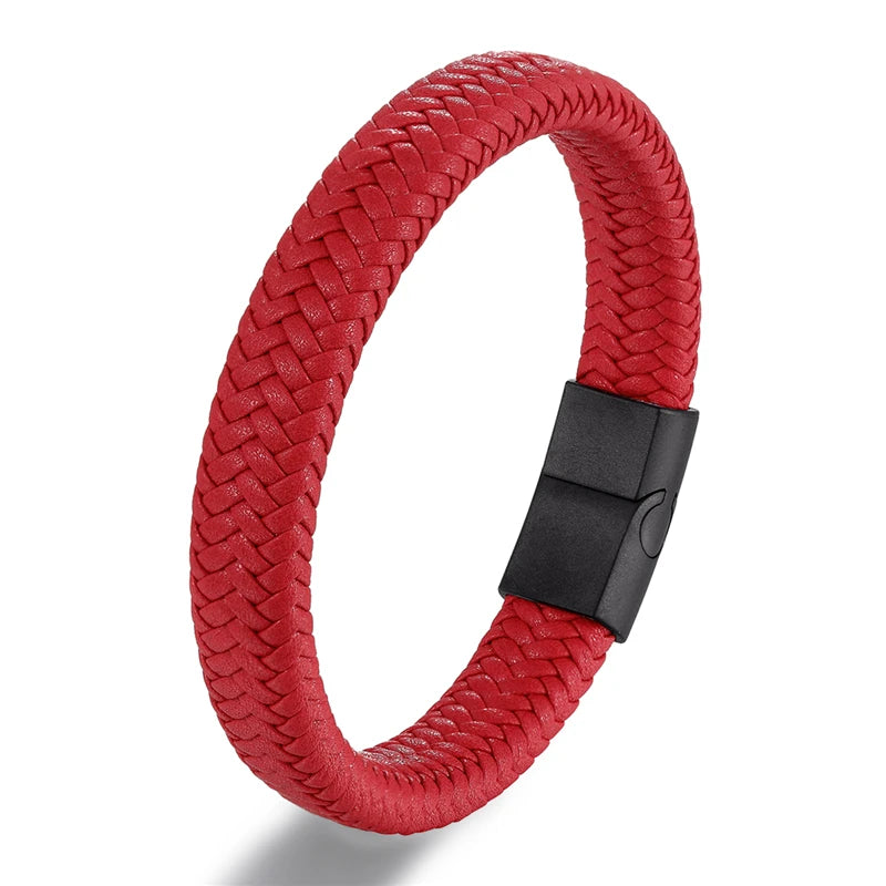 Pulseira Masculina em Couro Dimitrios