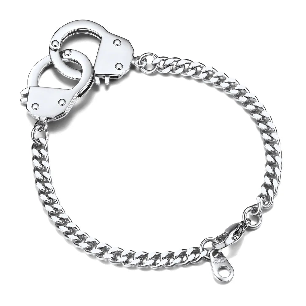 Pulseira Masculina em Aço Inox Algemas