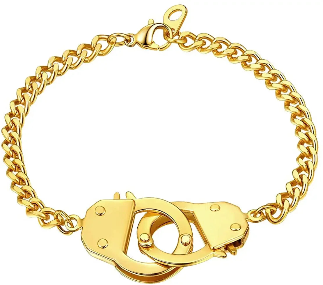 Pulseira Masculina em Aço Inox Algemas