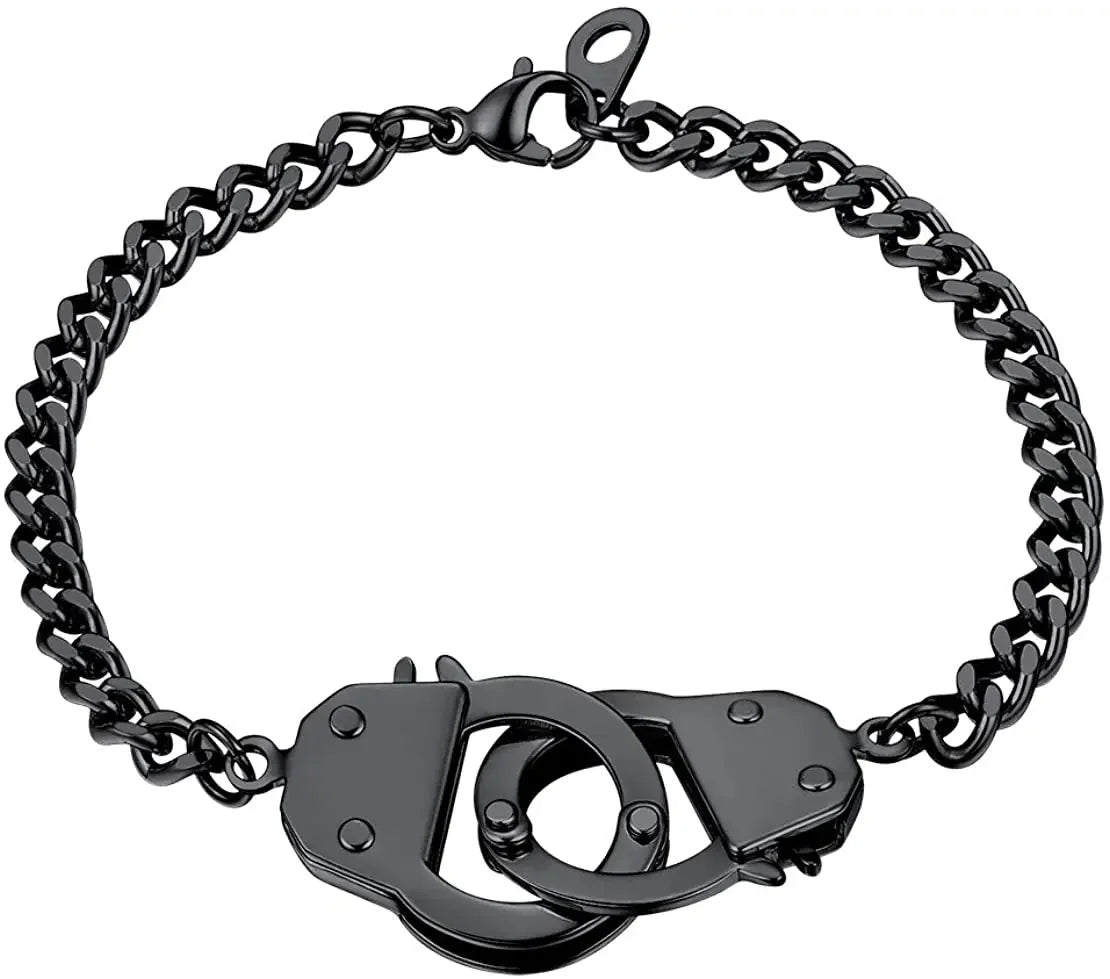 Pulseira Masculina em Aço Inox Algemas