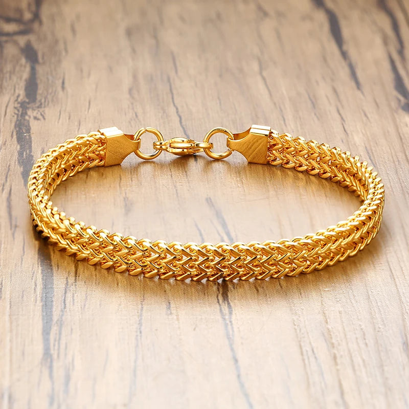 Pulseira Masculina em Aço Inoxidável Cubic Seja Orion Acessórios Masculinos