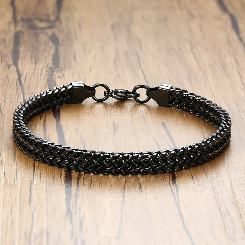 Pulseira Masculina em Aço Inoxidável Cubic Seja Orion Acessórios Masculinos