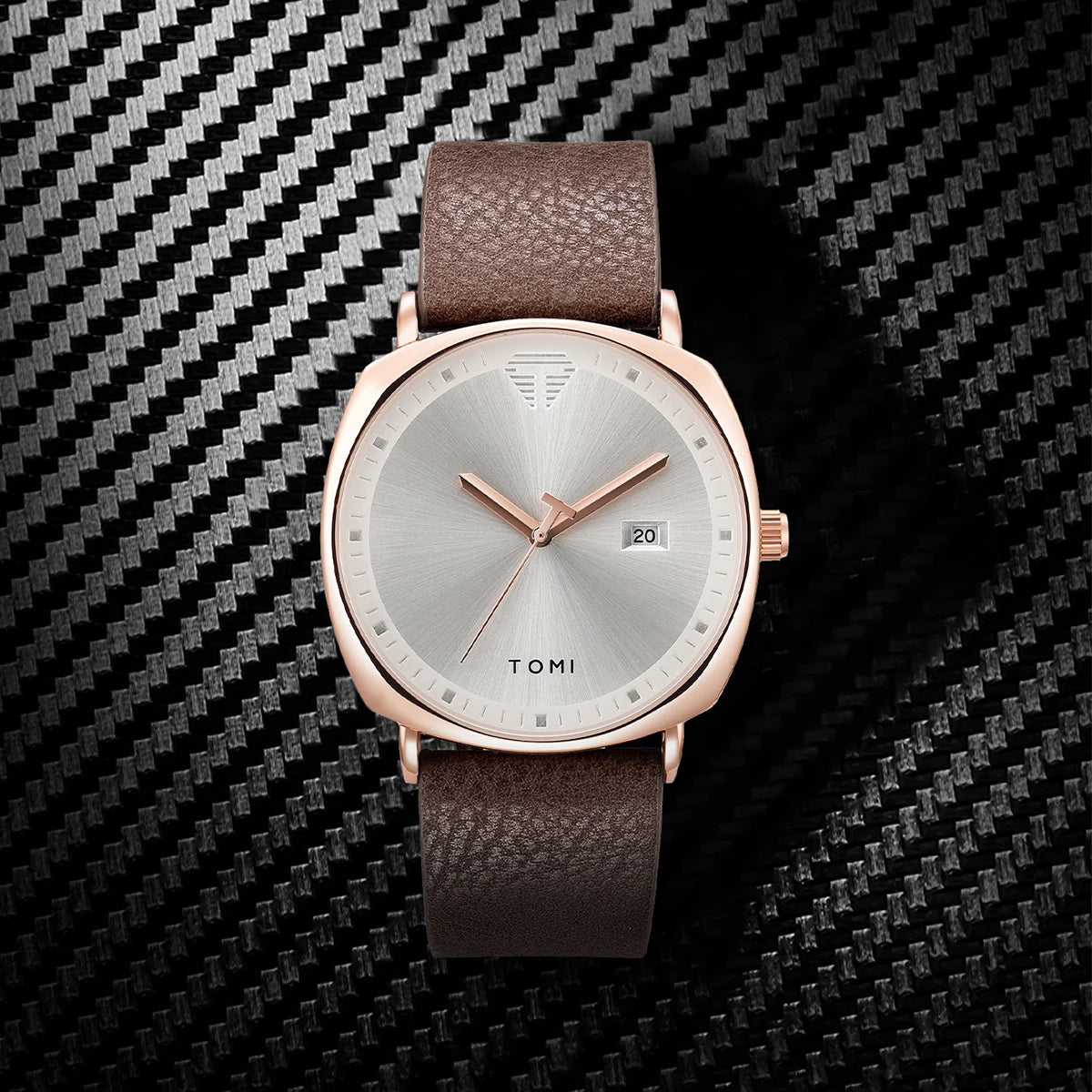 Relógio Masculino Minimalista Pulseira em Couro Achilles