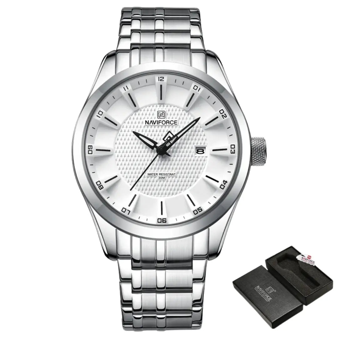 Relógio Masculino Aço Inox Quartzo Carbon