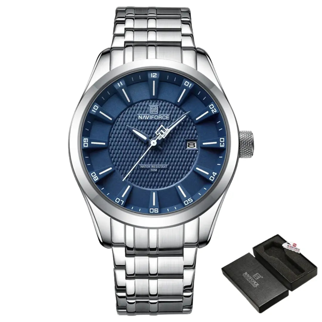 Relógio Masculino Aço Inox Quartzo Carbon