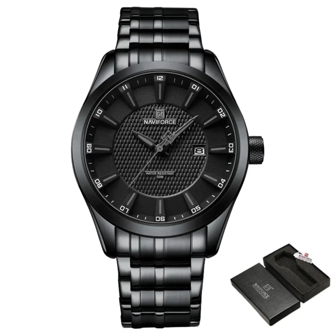 Relógio Masculino Aço Inox Quartzo Carbon