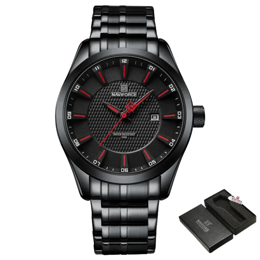 Relógio Masculino Aço Inox Quartzo Carbon