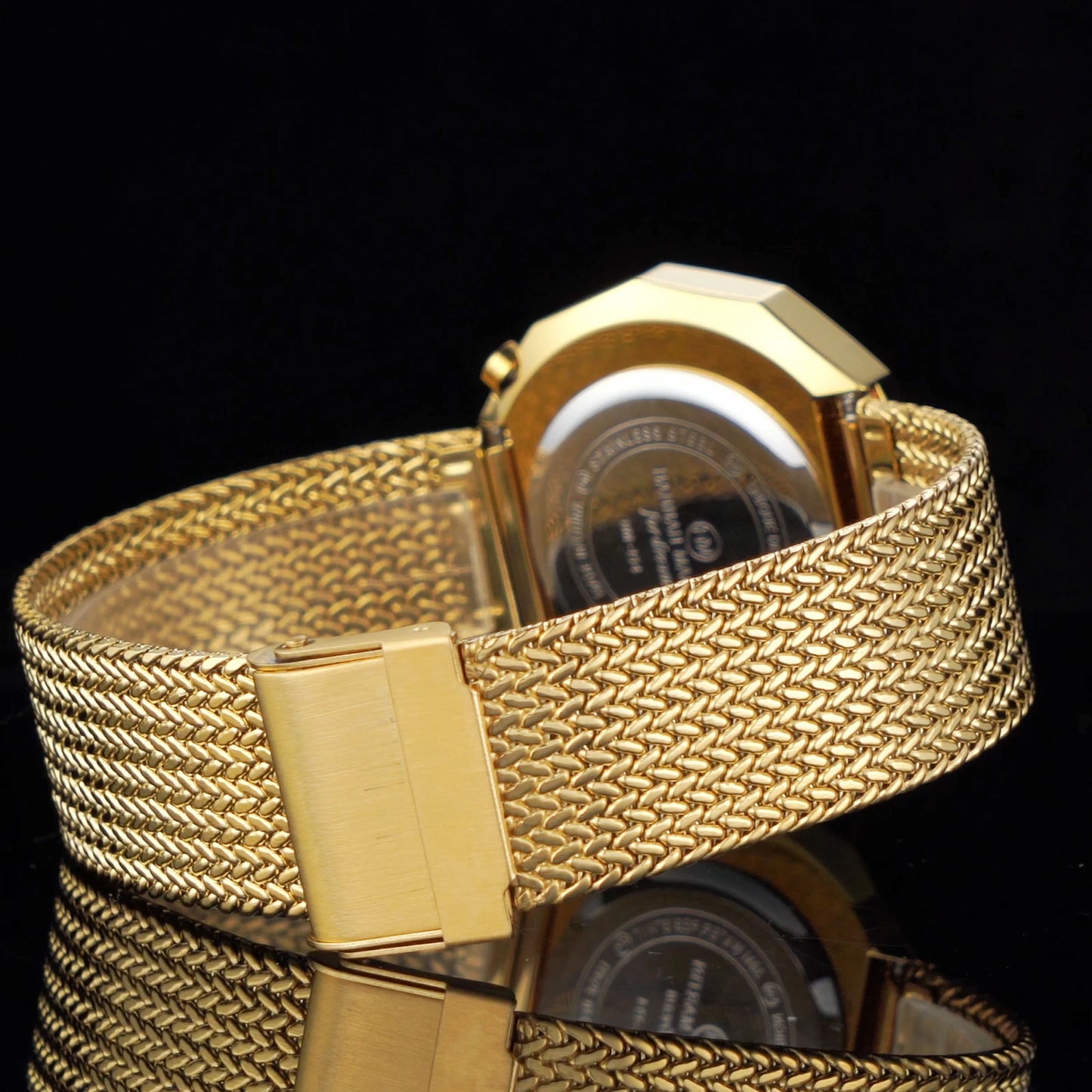 Relógio Masculino Aço Inox Quartzo Hannah Martin Polygonal