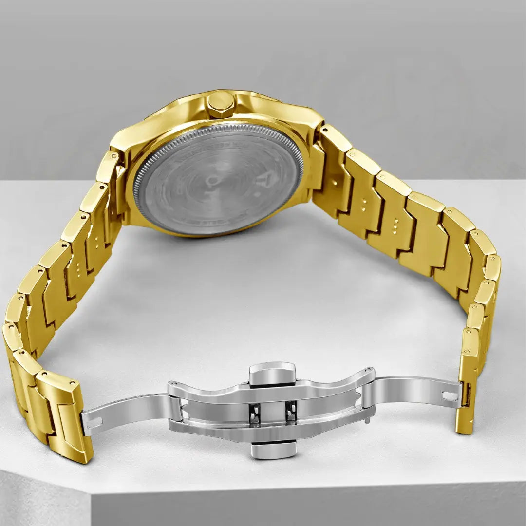 Relógio Masculino Aço Inox Quartzo (Kit Presente)