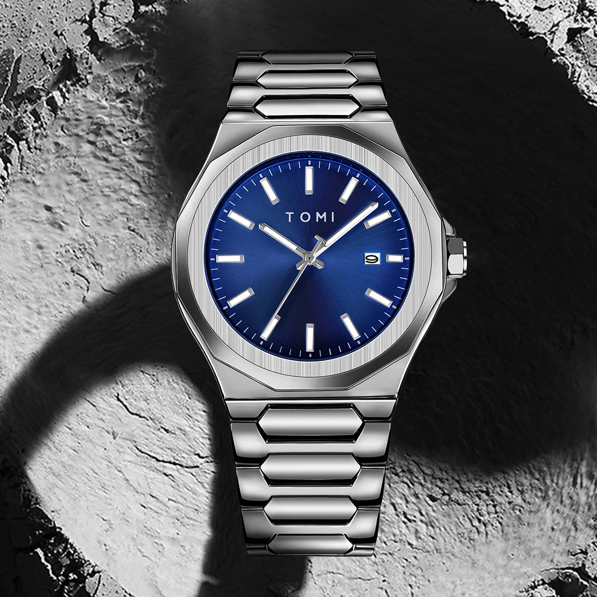 Relógio Masculino Aço Inox Quartzo (Kit Presente)