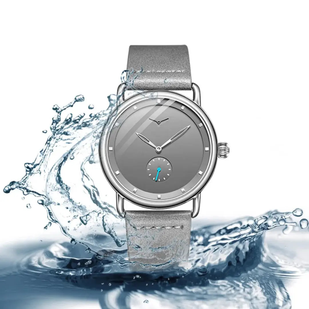 Relógio Masculino Pulseira de Couro Quartzo Eagle