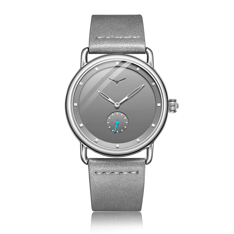 Relógio Masculino Pulseira de Couro Quartzo Eagle