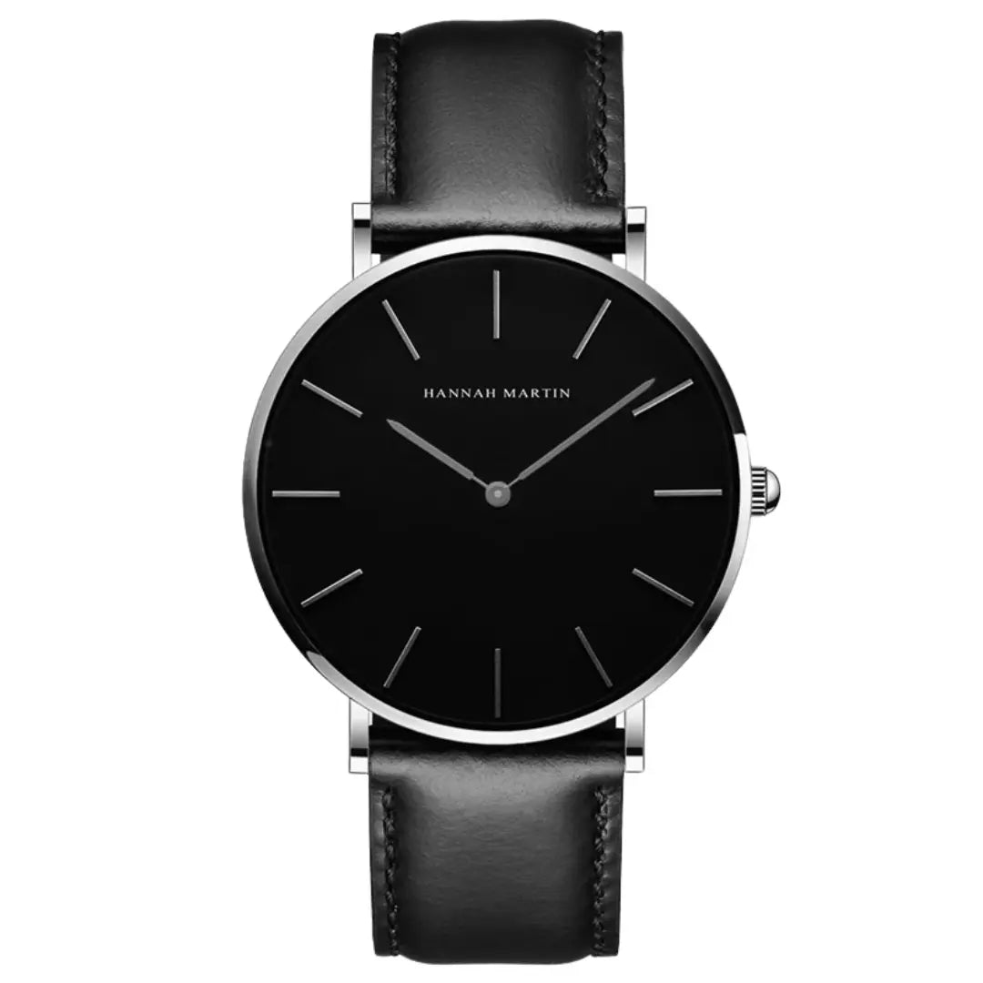 Relógio Masculino Pulseira de Couro Quartzo Hannah Martin Heat
