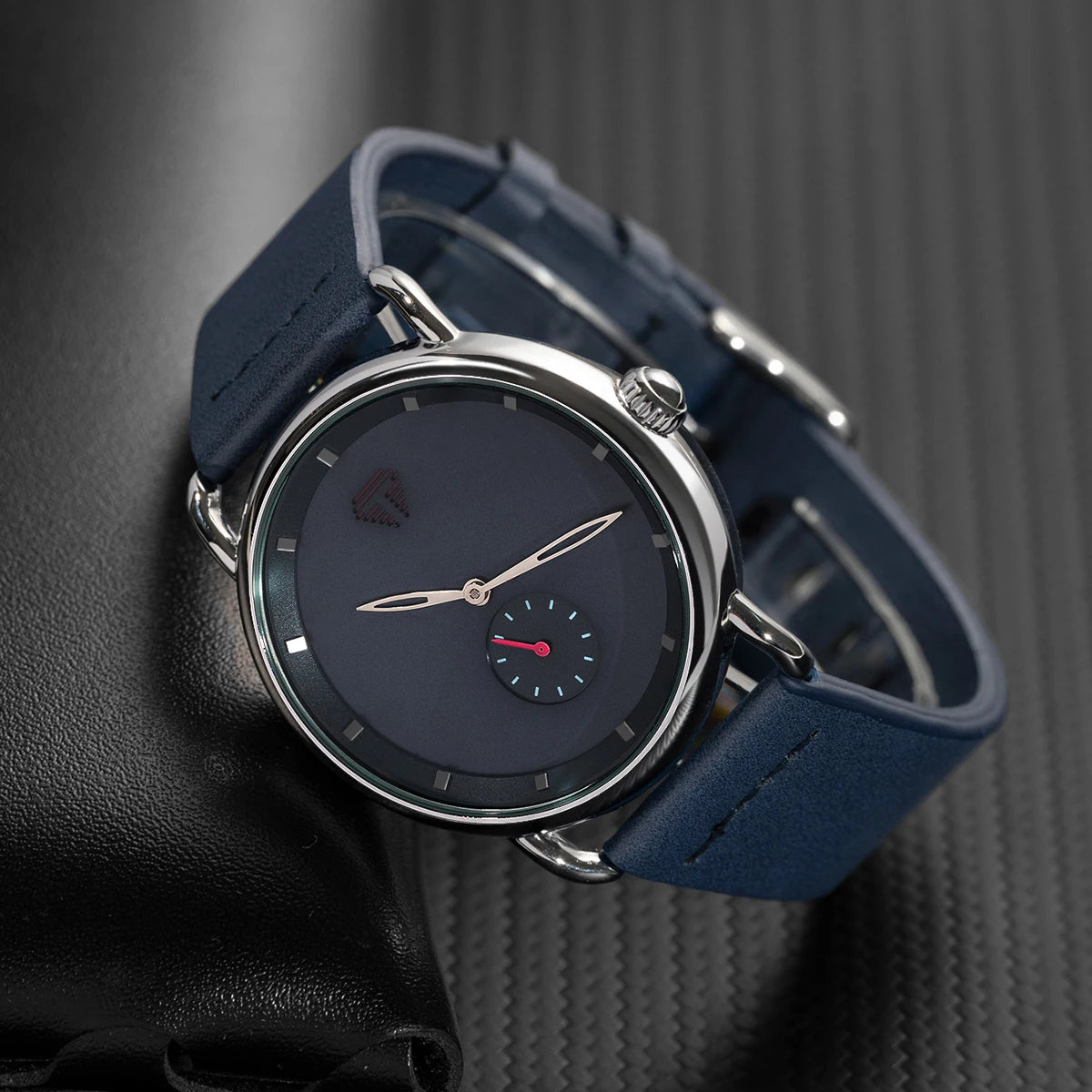 Relógio Masculino Pulseira de Couro Quartzo Proteo