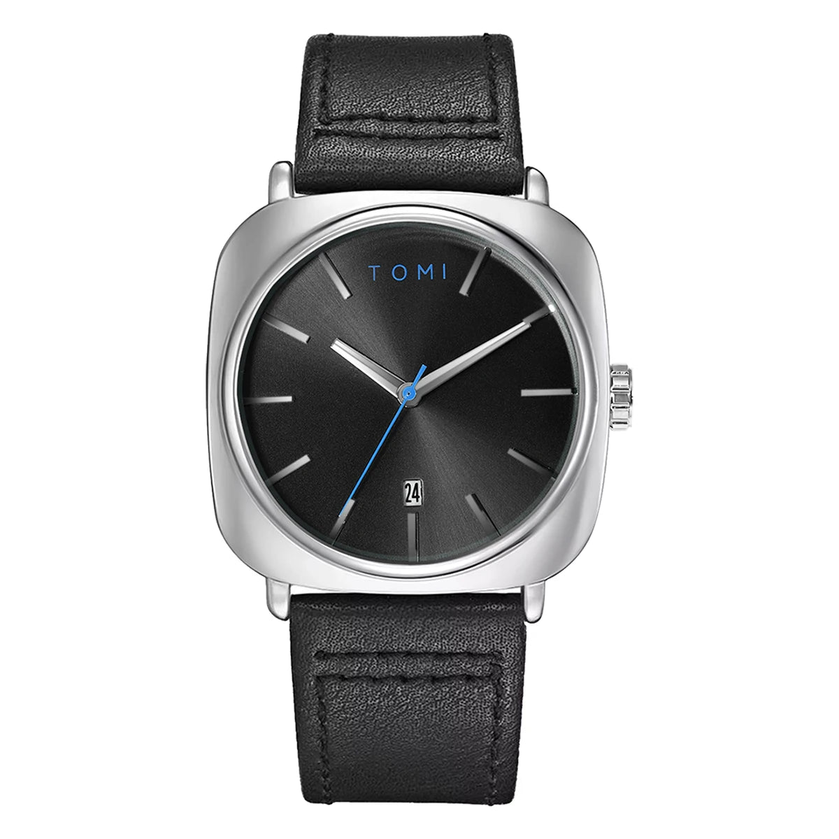 Relógio Masculino Quadrado Pulseira de Couro Proteo