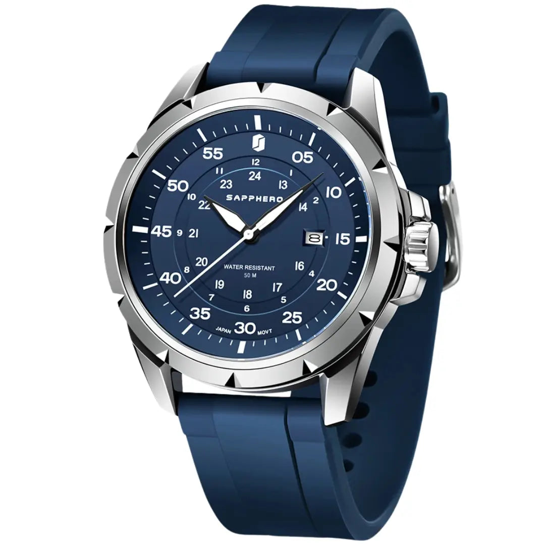 Relógio Masculino com Pulseira de Silicone Premium