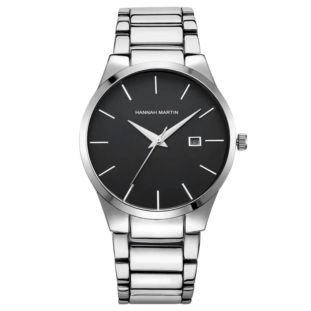 Relógio Masculino em Aço Inox Quartzo Hannah Martin Black