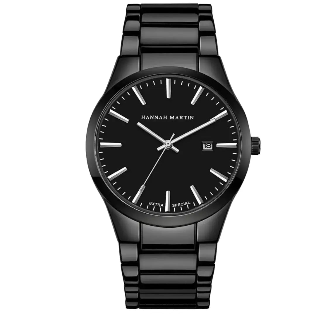 Relógio Masculino em Aço Inox Quartzo Hannah Martin Black