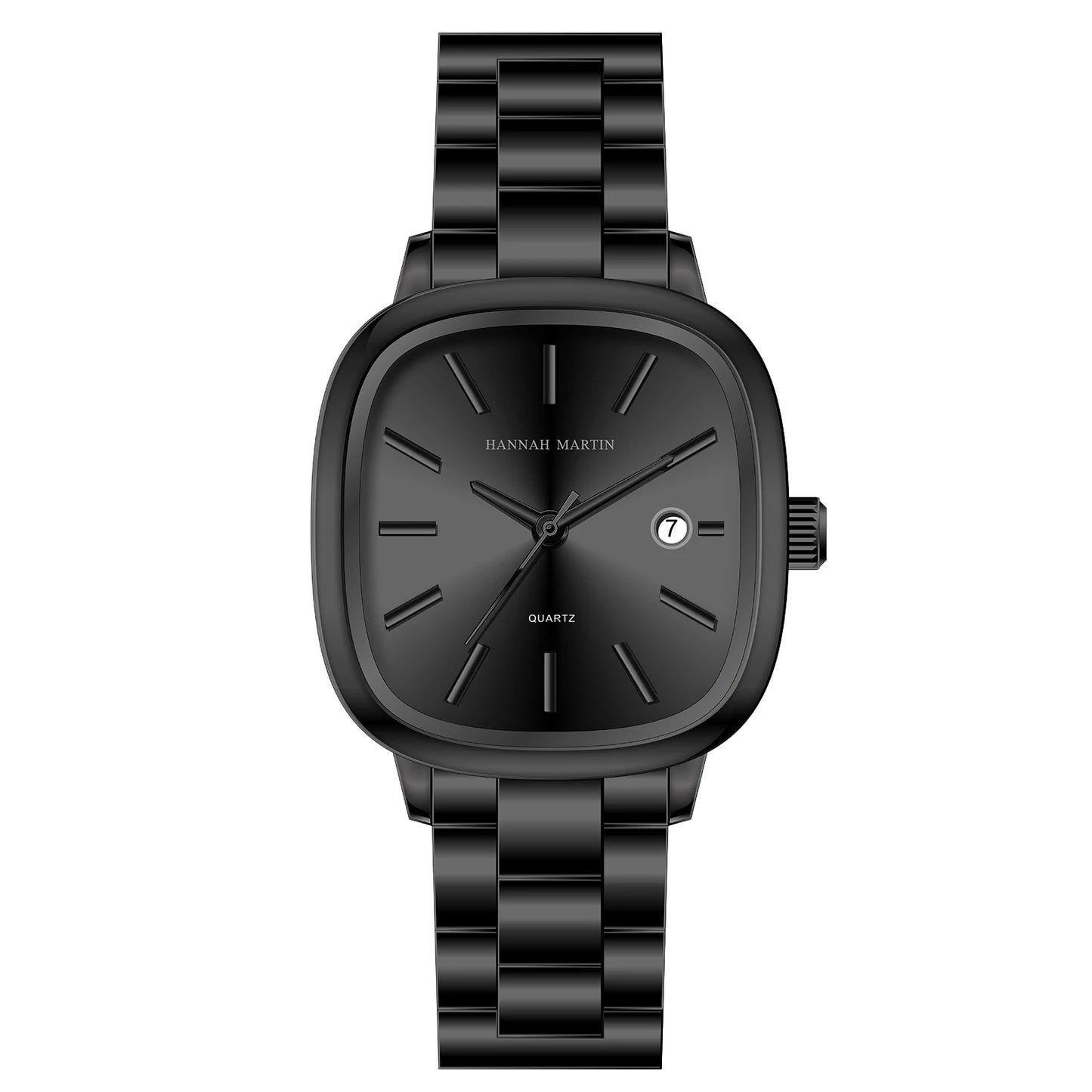 Relógio Masculino em Aço Inox e Quartzo Hannah Martin Diamond